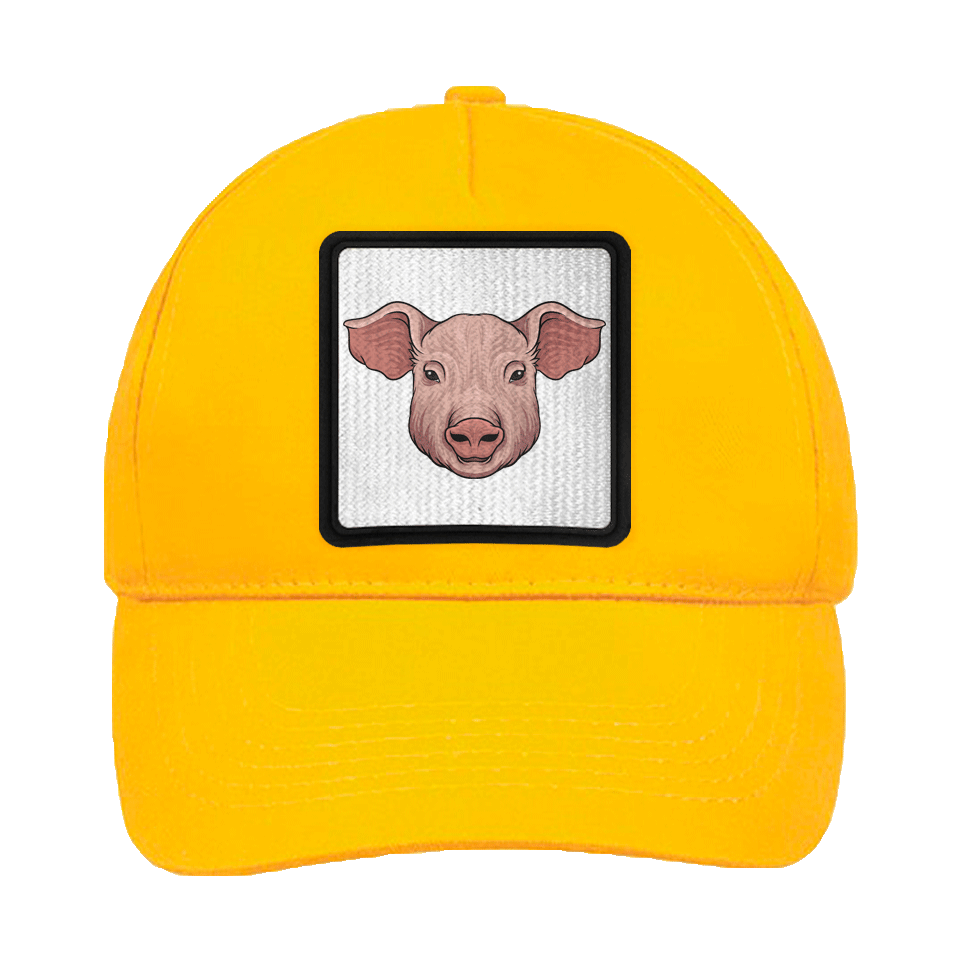 Gorra infantil con parche Cerdo De Frente