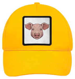 Gorra infantil con parche Cerdo De Frente