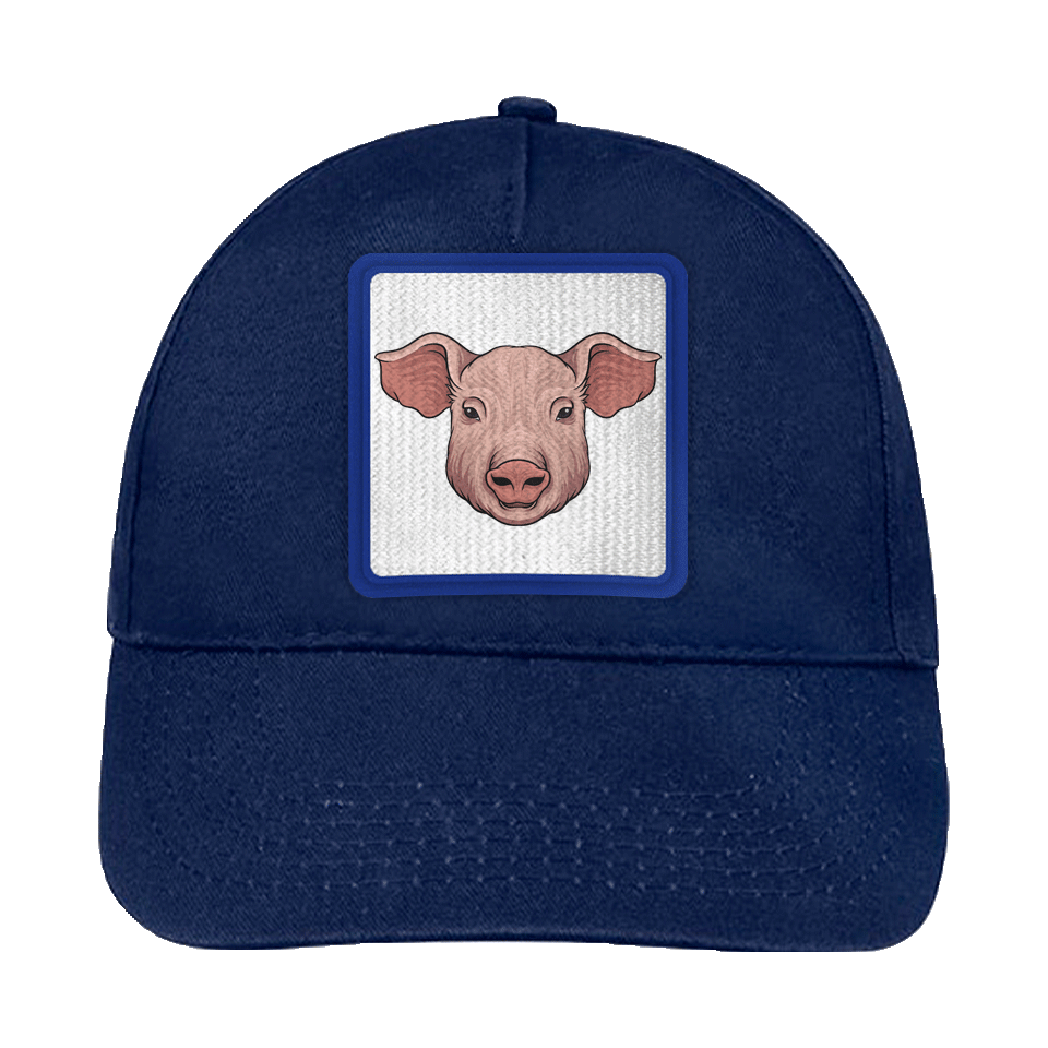 Gorra infantil con parche Cerdo De Frente