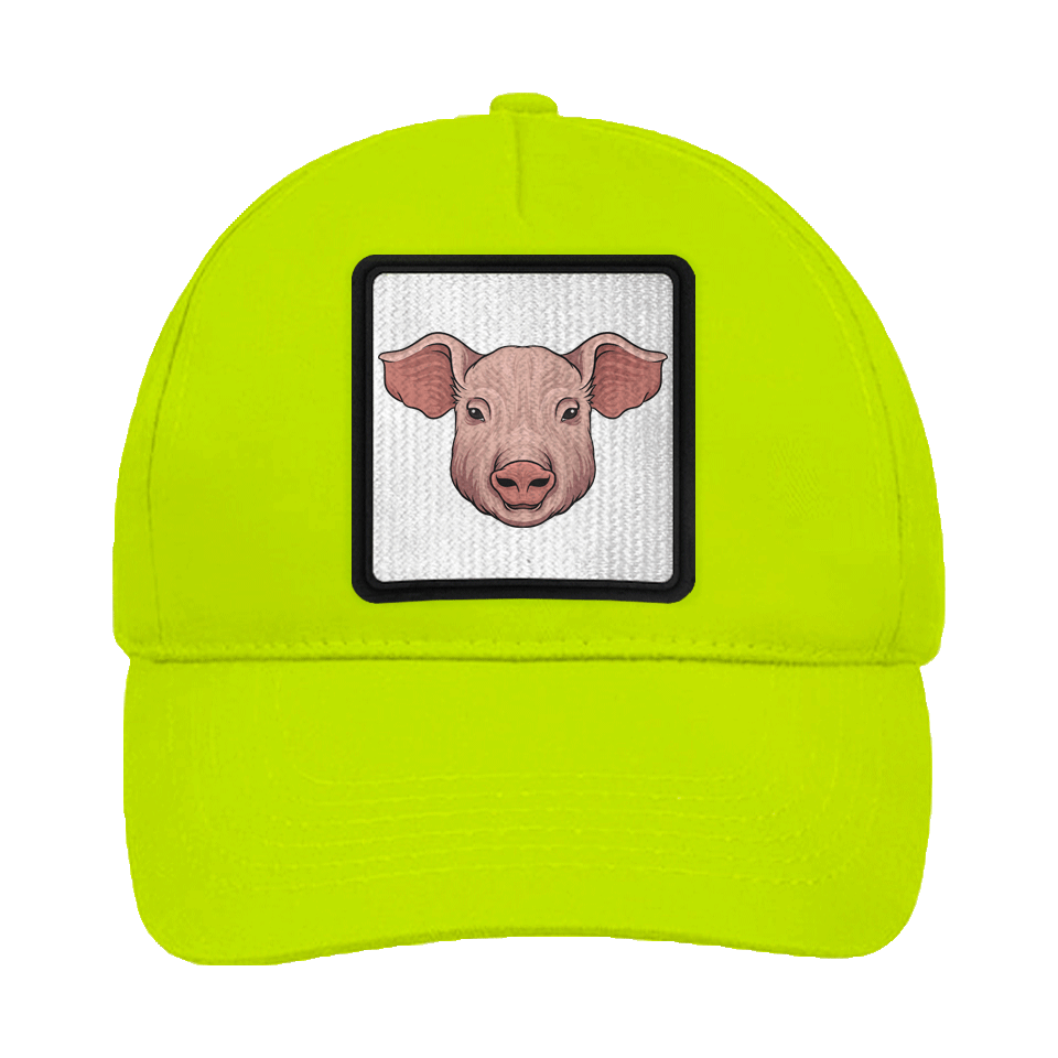 Gorra infantil con parche Cerdo De Frente