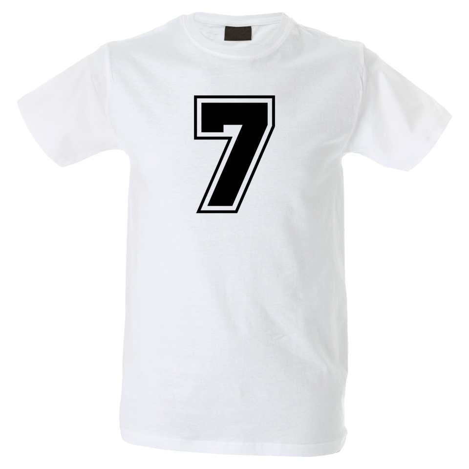 Camiseta hombre número 7