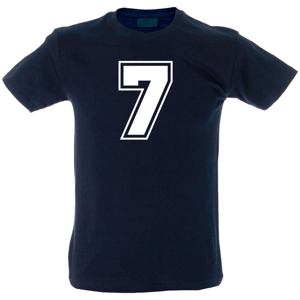 Camiseta hombre número 7