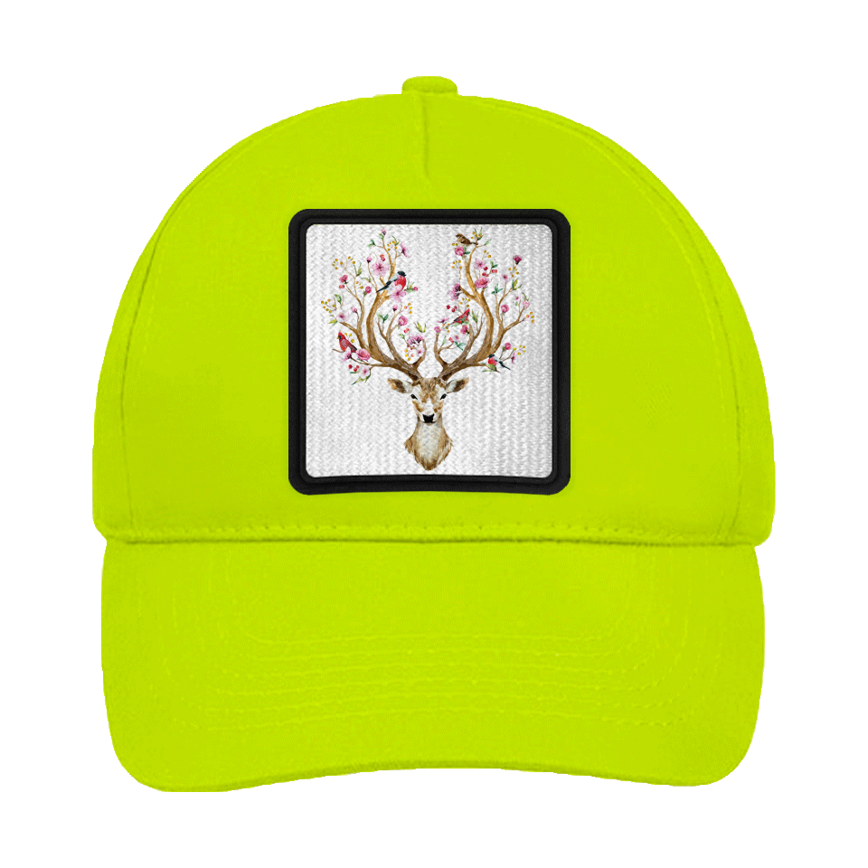 Gorra infantil con parche Ciervo Con Flores