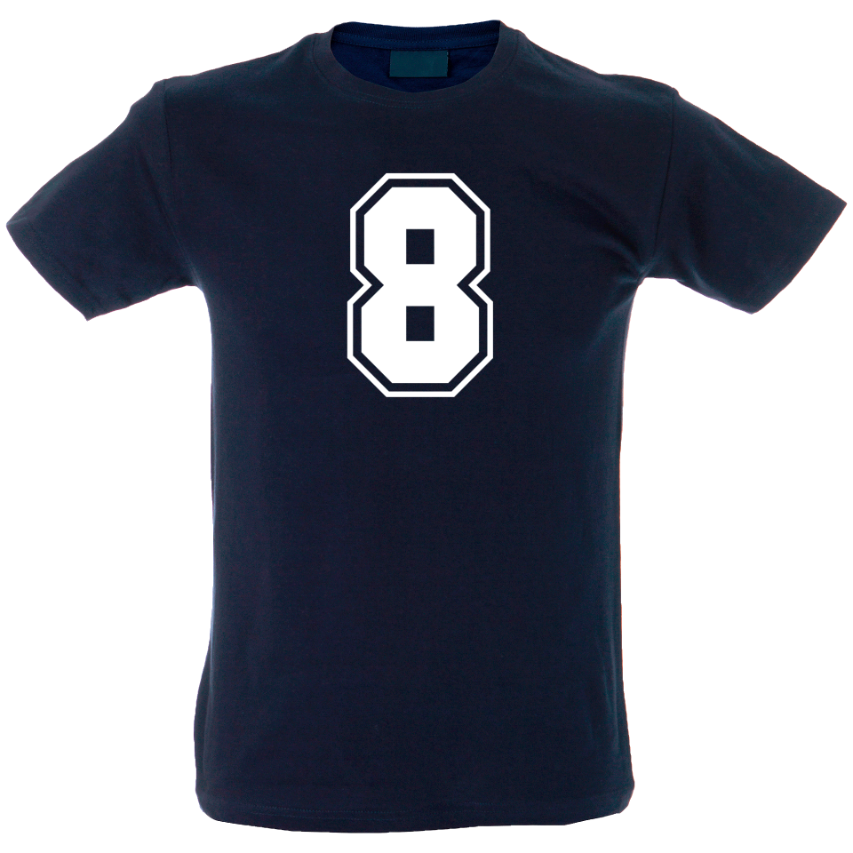 Camiseta hombre número 8