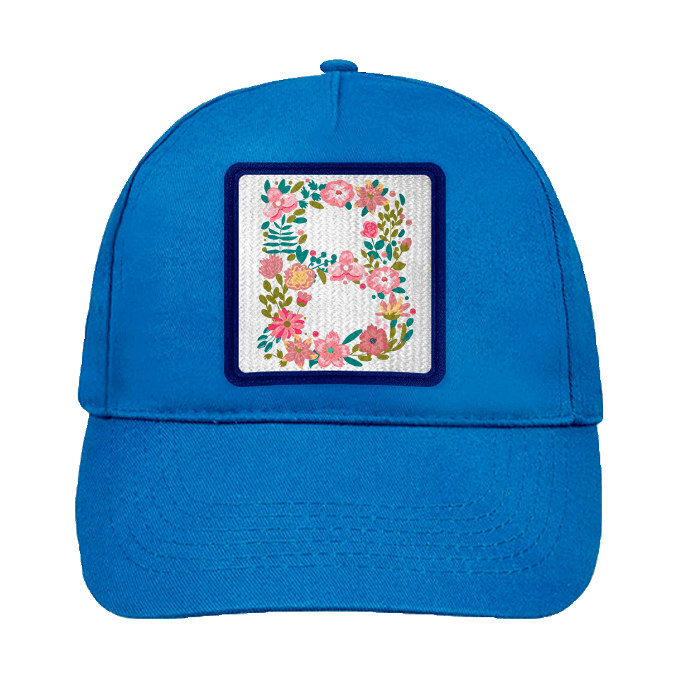 Gorra infantil con parche Letra B