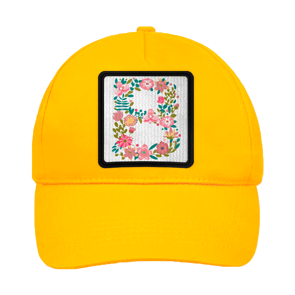 Gorra infantil con parche Letra B