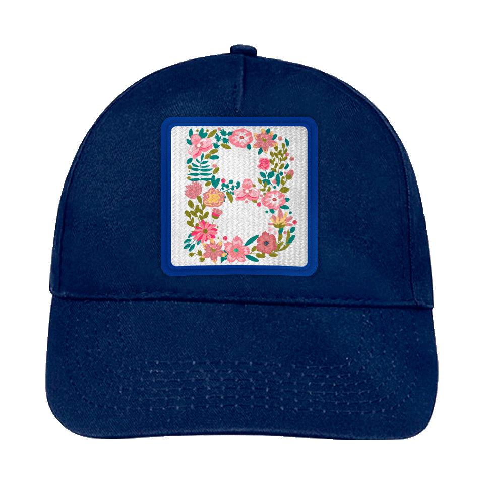 Gorra infantil con parche Letra B