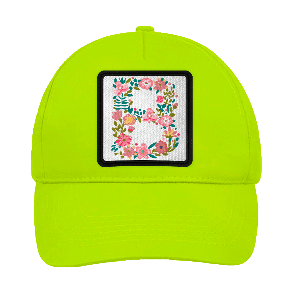 Gorra infantil con parche Letra B