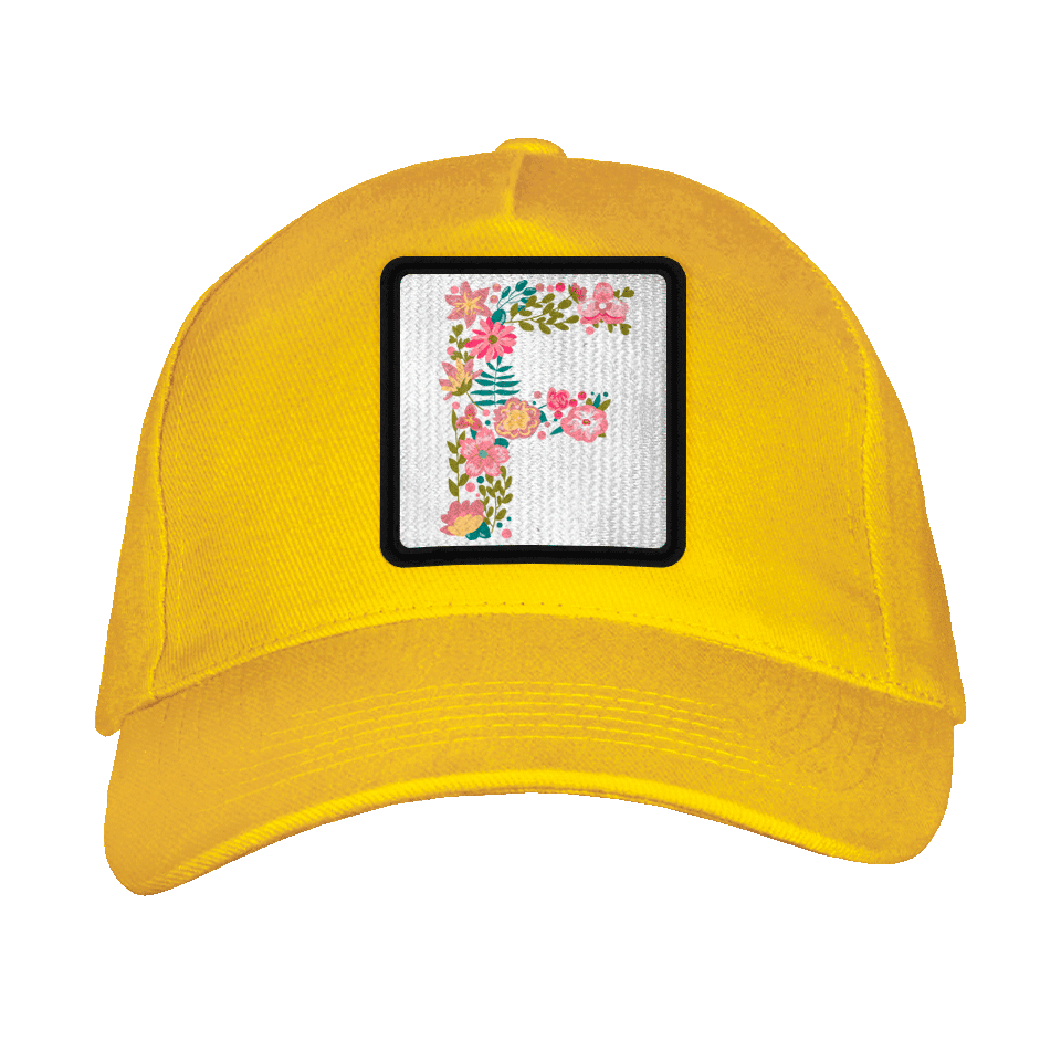 Gorra adulto con parche Letra F