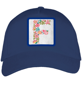 Gorra adulto con parche Letra F