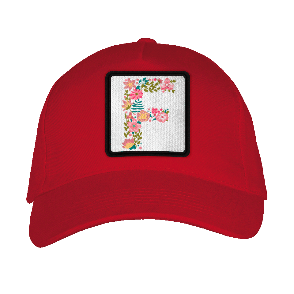 Gorra adulto con parche Letra F