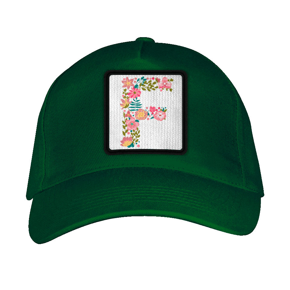 Gorra adulto con parche Letra F