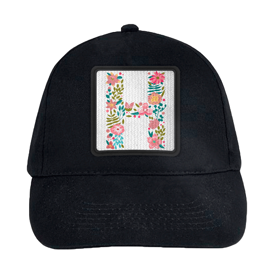 Gorra infantil con parche Letra H