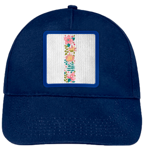 Gorra infantil con parche Letra I