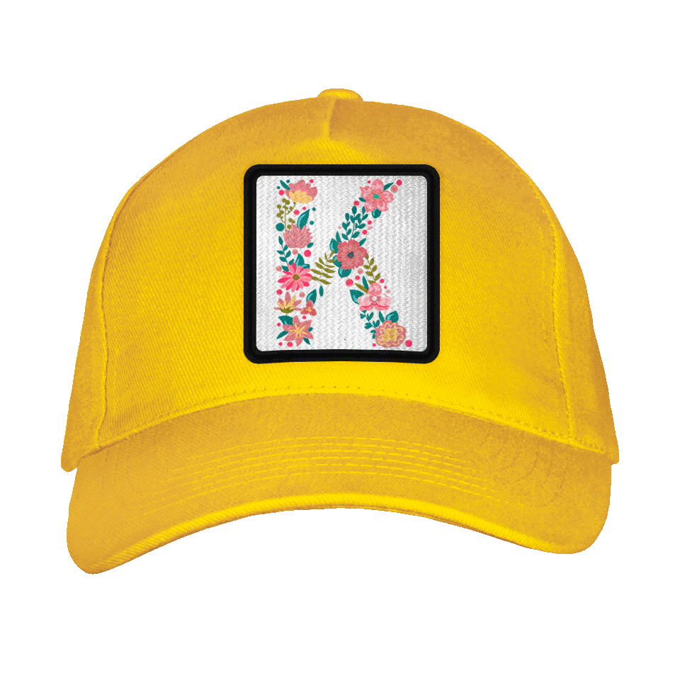 Gorra adulto con parche Letra K