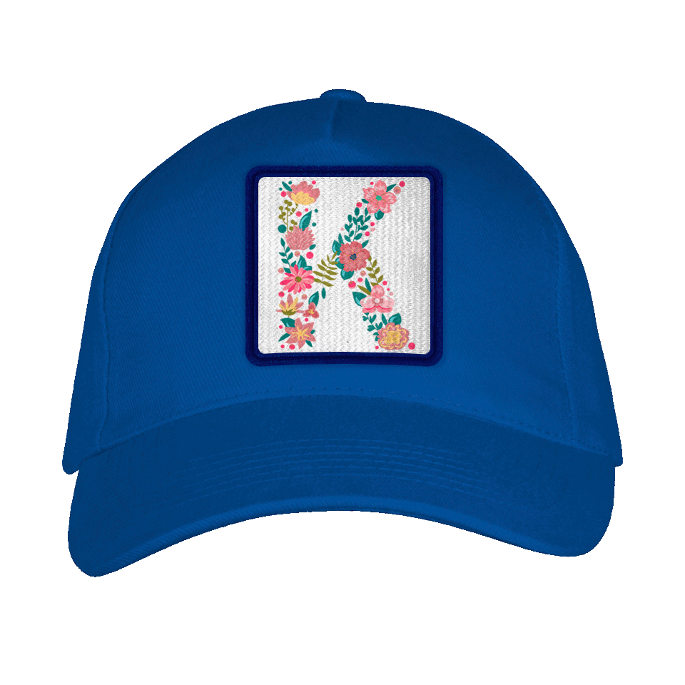 Gorra adulto con parche Letra K