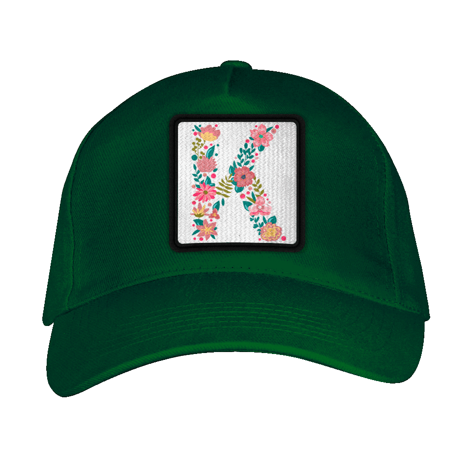 Gorra adulto con parche Letra K
