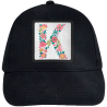 Gorra infantil con parche Letra K