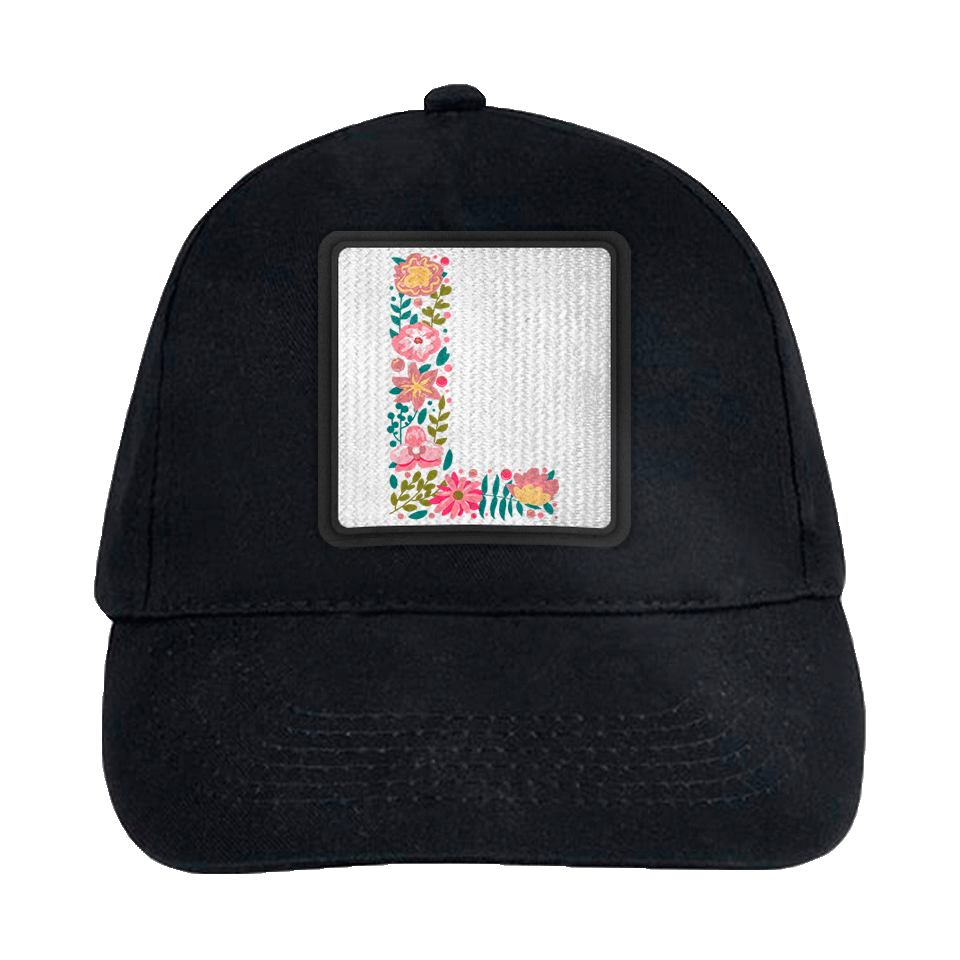 Gorra infantil con parche Letra L