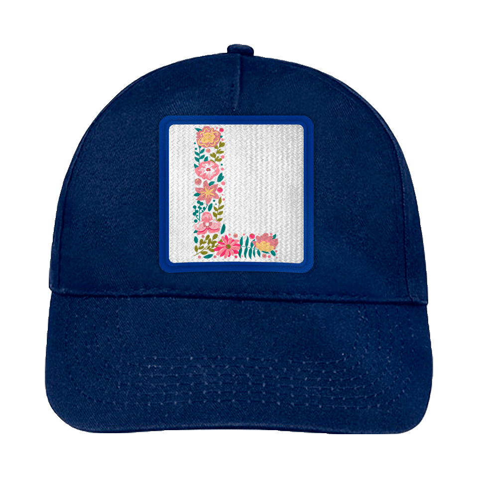 Gorra infantil con parche Letra L