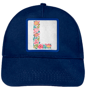 Gorra infantil con parche Letra L