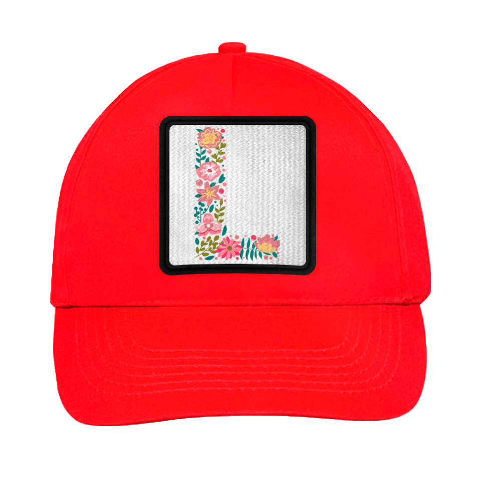 Gorra infantil con parche Letra L