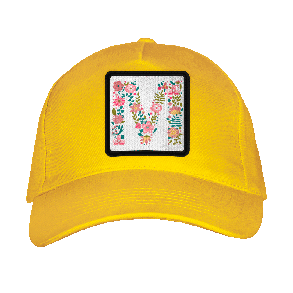 Gorra adulto con parche Letra M