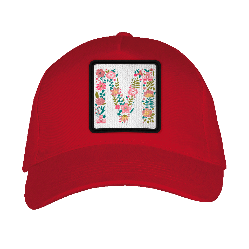 Gorra adulto con parche Letra M