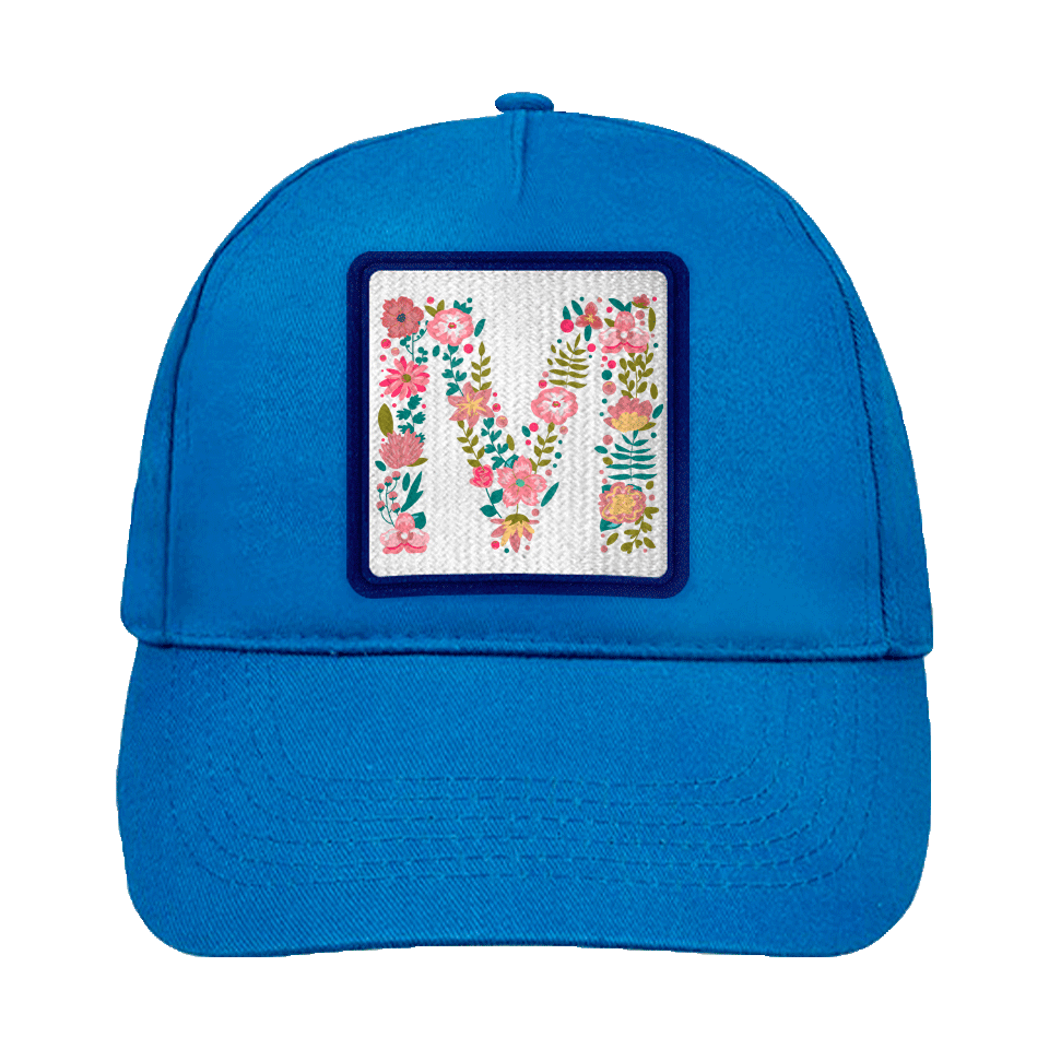 Gorra infantil con parche Letra M