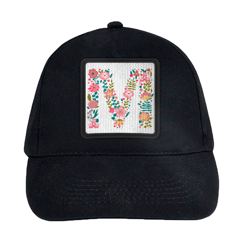 Gorra infantil con parche Letra M