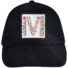Gorra infantil con parche Letra M