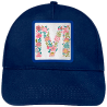Gorra infantil con parche Letra M