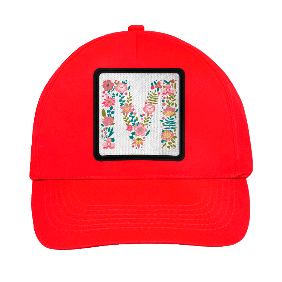 Gorra infantil con parche Letra M