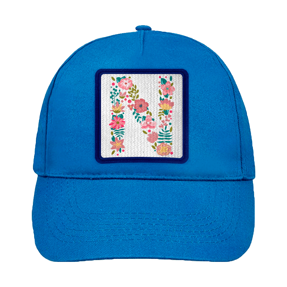 Gorra infantil con parche Letra N