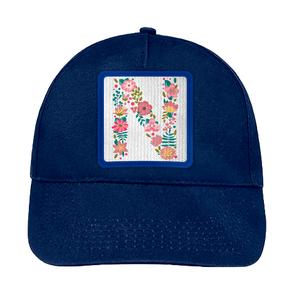 Gorra infantil con parche Letra N