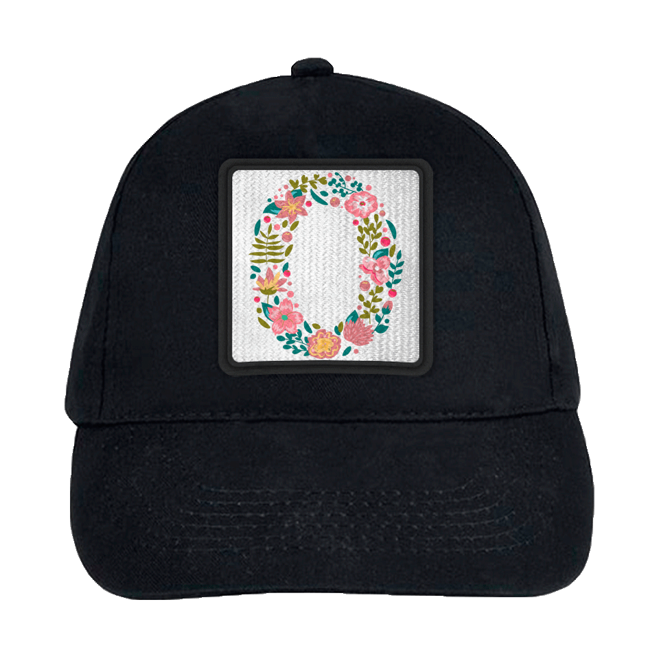 Gorra infantil con parche Letra O