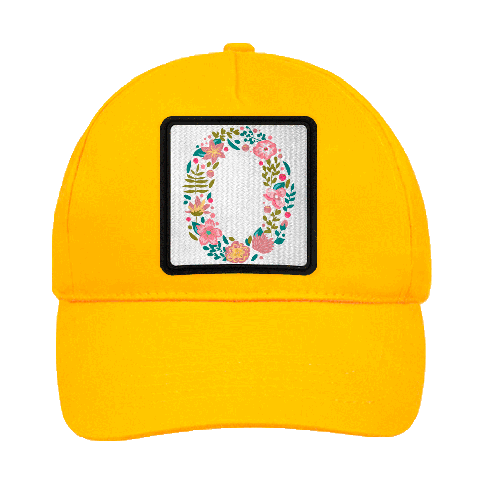 Gorra infantil con parche Letra O