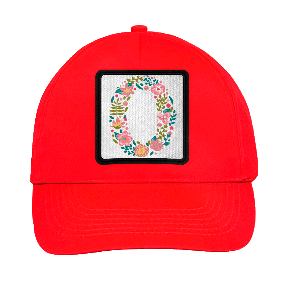 Gorra infantil con parche Letra O