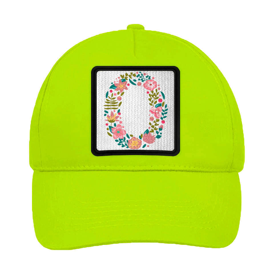 Gorra infantil con parche Letra O