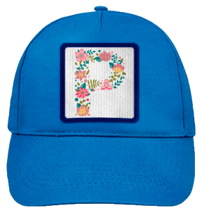 Gorra infantil con parche Letra P