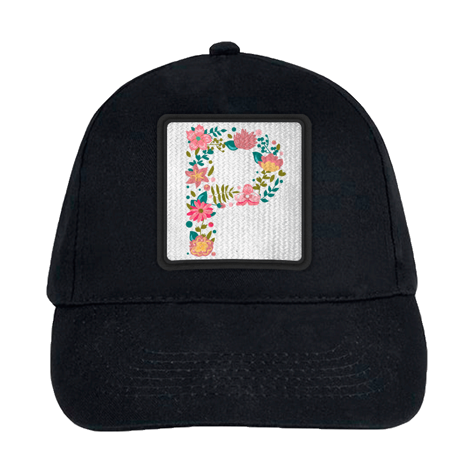 Gorra infantil con parche Letra P