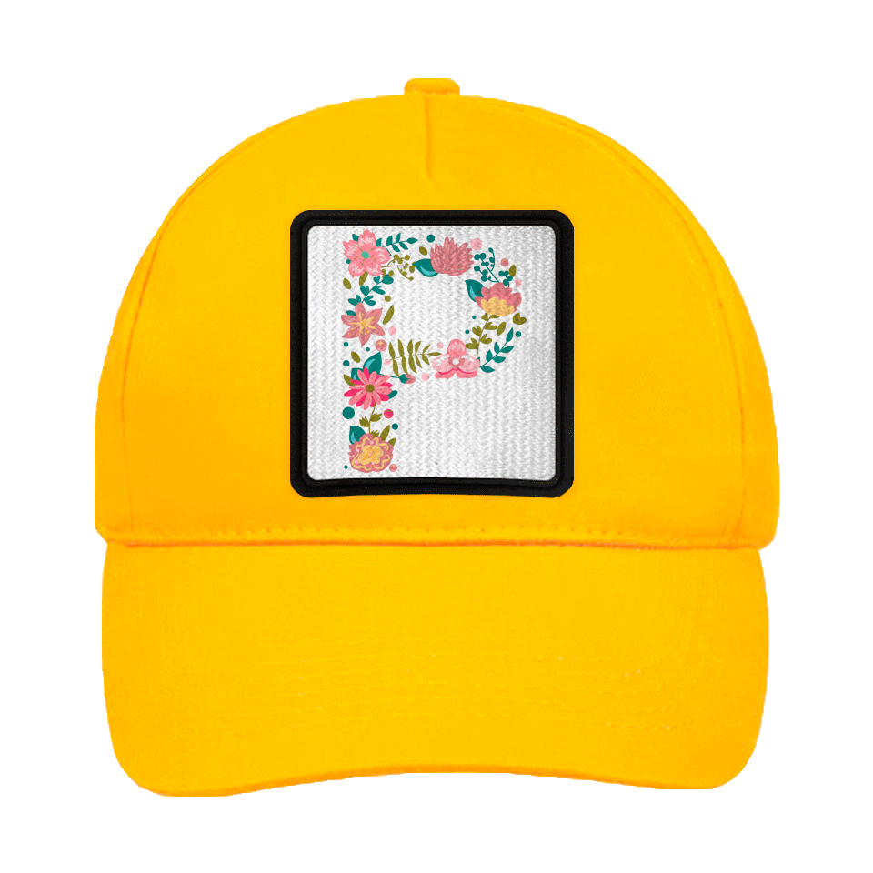 Gorra infantil con parche Letra P