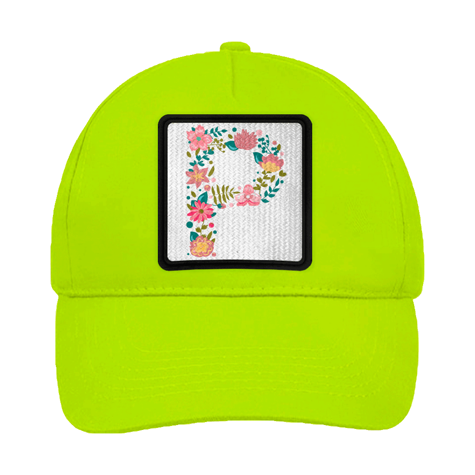 Gorra infantil con parche Letra P