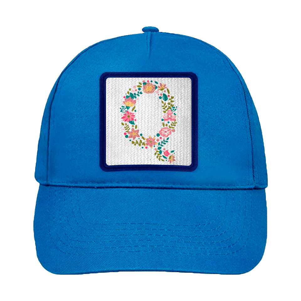 Gorra infantil con parche Letra Q
