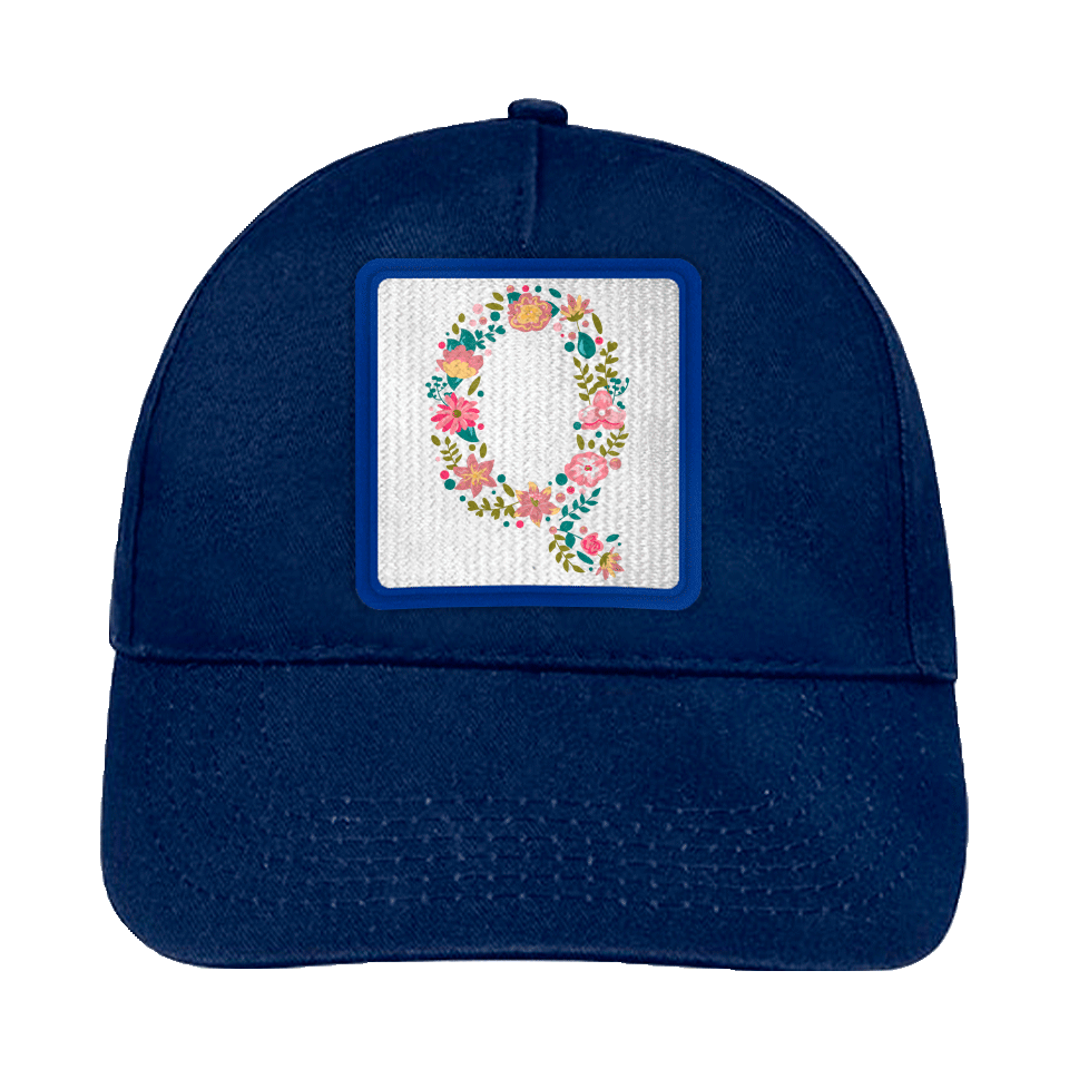 Gorra infantil con parche Letra Q