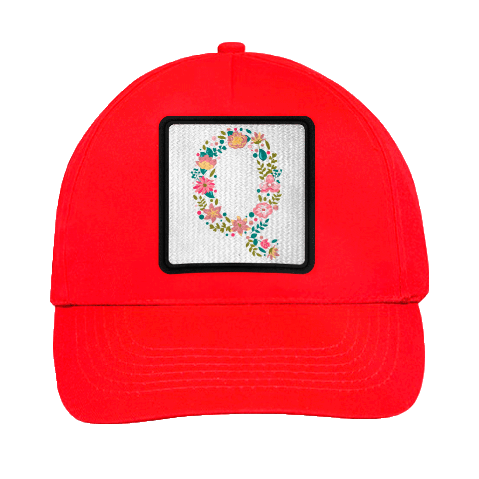 Gorra infantil con parche Letra Q