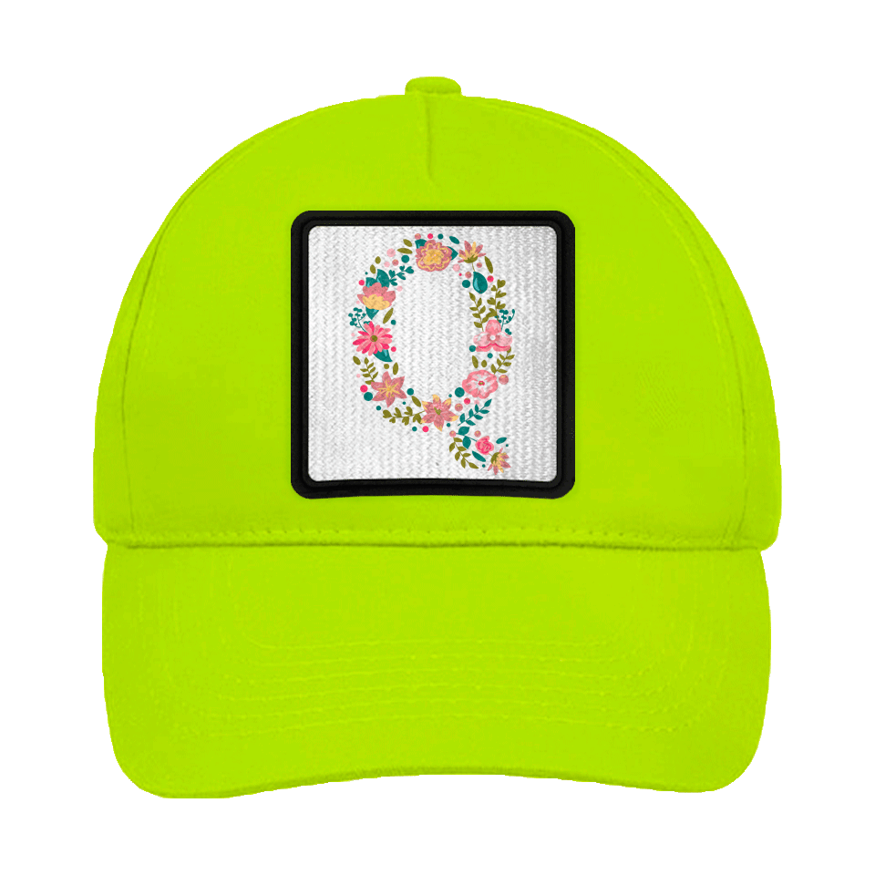 Gorra infantil con parche Letra Q