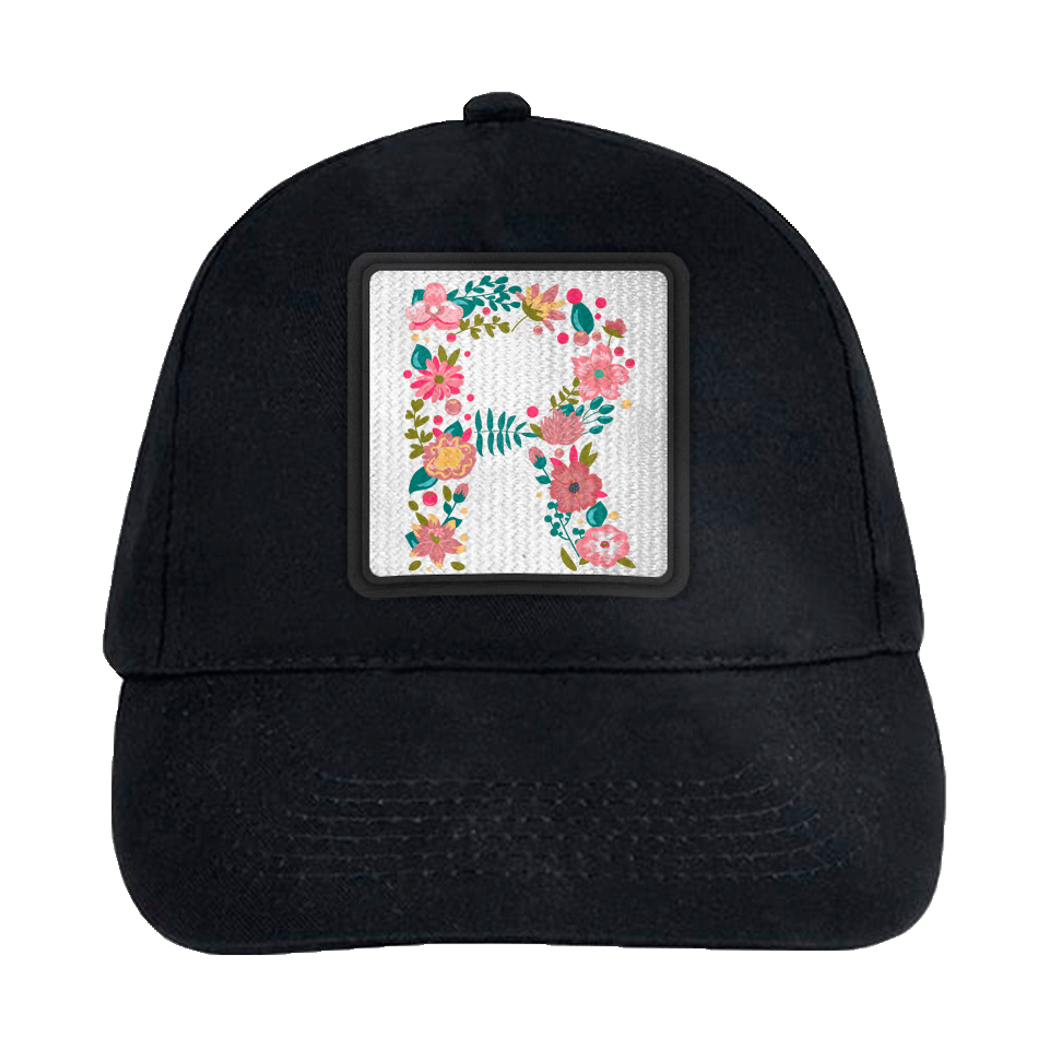 Gorra infantil con parche Letra R