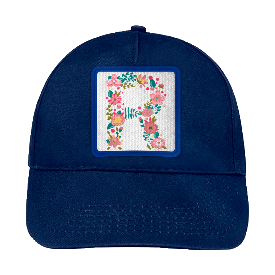 Gorra infantil con parche Letra R