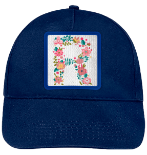 Gorra infantil con parche Letra R